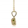 14k Yellow Gold 14k Yellow Gold Antique Cushion Peridot Pendant - Side View -  100495 - Thumbnail