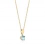 14k Yellow Gold 14k Yellow Gold Aquamarine Pendant - Front View -  103706 - Thumbnail