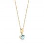 18k Yellow Gold 18k Yellow Gold Aquamarine Pendant - Front View -  103706 - Thumbnail