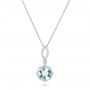 Aquamarine Leverback Earrings