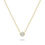 Bezel Set Round Diamond Necklace