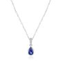 Blue Sapphire And Diamond Huggies