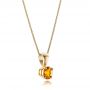 14k Yellow Gold Citrine Pendant - Flat View -  100962 - Thumbnail