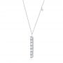  Platinum Platinum Contemporary Diamond Necklace - Three-Quarter View -  103701 - Thumbnail