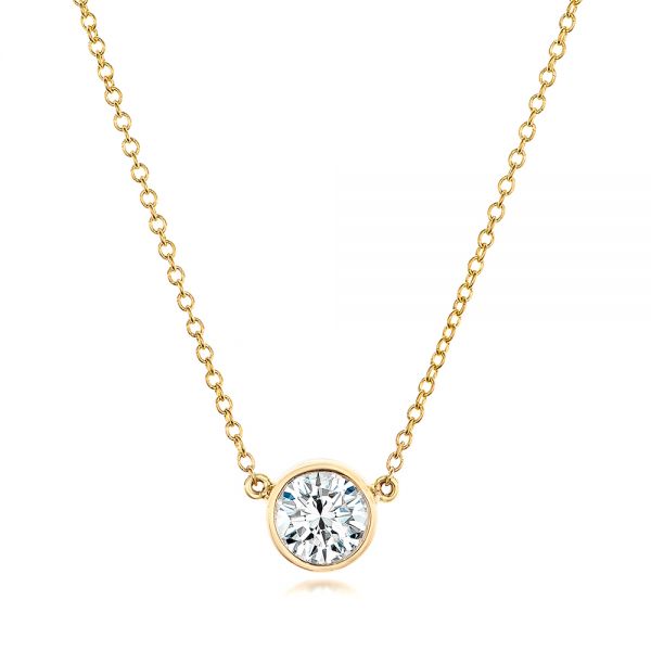 Custom Bezel Set Diamond Pendant - reference design