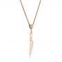 18k Rose Gold 18k Rose Gold Custom Chef's Knife Pendant - Flat View -  102216 - Thumbnail