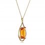 14k Yellow Gold 14k Yellow Gold Custom Citrine Pendant - Flat View -  102140 - Thumbnail