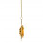 18k Yellow Gold 18k Yellow Gold Custom Citrine Pendant - Side View -  102140 - Thumbnail