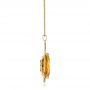 14k Yellow Gold 14k Yellow Gold Custom Citrine Pendant - Side View -  102140 - Thumbnail