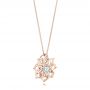 14k Rose Gold 14k Rose Gold Custom Diamond Pendant - Flat View -  102915 - Thumbnail