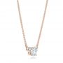 14k Rose Gold 14k Rose Gold Custom Diamond Pendant - Flat View -  103019 - Thumbnail