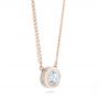 18k Rose Gold 18k Rose Gold Custom Diamond Pendant - Flat View -  103205 - Thumbnail