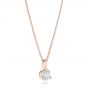 14k Rose Gold 14k Rose Gold Custom Diamond Pendant - Flat View -  103232 - Thumbnail