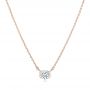 14k Rose Gold 14k Rose Gold Custom Diamond Pendant - Three-Quarter View -  102763 - Thumbnail