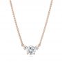 14k Rose Gold 14k Rose Gold Custom Diamond Pendant - Three-Quarter View -  103019 - Thumbnail