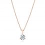 14k Rose Gold 14k Rose Gold Custom Diamond Pendant - Three-Quarter View -  103232 - Thumbnail