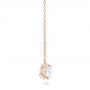 18k Rose Gold 18k Rose Gold Custom Diamond Pendant - Side View -  102838 - Thumbnail