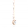 18k Rose Gold 18k Rose Gold Custom Diamond Pendant - Side View -  102838 - Thumbnail