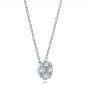  Platinum Platinum Custom Diamond Pendant - Flat View -  102238 - Thumbnail