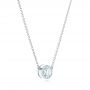 18k White Gold 18k White Gold Custom Diamond Pendant - Flat View -  102524 - Thumbnail