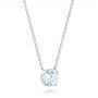  Platinum Custom Diamond Pendant - Flat View -  102838 - Thumbnail