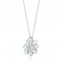 18k White Gold 18k White Gold Custom Diamond Pendant - Flat View -  102915 - Thumbnail