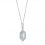  Platinum Platinum Custom Diamond Pendant - Flat View -  103983 - Thumbnail
