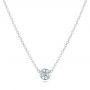  Platinum Platinum Custom Diamond Pendant - Three-Quarter View -  102599 - Thumbnail