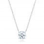  Platinum Custom Diamond Pendant - Three-Quarter View -  102838 - Thumbnail