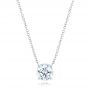 14k White Gold 14k White Gold Custom Diamond Pendant - Three-Quarter View -  102838 - Thumbnail