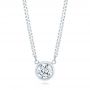  Platinum Platinum Custom Diamond Pendant - Three-Quarter View -  103205 - Thumbnail