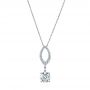 Platinum Platinum Custom Diamond Pendant - Three-Quarter View -  105867 - Thumbnail