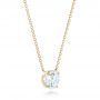 14k Yellow Gold 14k Yellow Gold Custom Diamond Pendant - Flat View -  102838 - Thumbnail