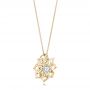 14k Yellow Gold 14k Yellow Gold Custom Diamond Pendant - Flat View -  102915 - Thumbnail