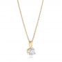 14k Yellow Gold 14k Yellow Gold Custom Diamond Pendant - Flat View -  103232 - Thumbnail