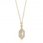 14k Yellow Gold 14k Yellow Gold Custom Diamond Pendant - Flat View -  103983 - Thumbnail