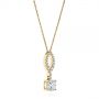 18k Yellow Gold 18k Yellow Gold Custom Diamond Pendant - Flat View -  105867 - Thumbnail