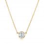 14k Yellow Gold 14k Yellow Gold Custom Diamond Pendant - Three-Quarter View -  102524 - Thumbnail