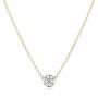 18k Yellow Gold 18k Yellow Gold Custom Diamond Pendant - Three-Quarter View -  102599 - Thumbnail