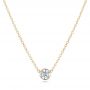 18k Yellow Gold 18k Yellow Gold Custom Diamond Pendant - Three-Quarter View -  102599 - Thumbnail