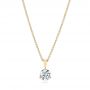 18k Yellow Gold 18k Yellow Gold Custom Diamond Pendant - Three-Quarter View -  103232 - Thumbnail