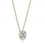 14k Yellow Gold 14k Yellow Gold Custom Diamond Pendant - Flat View -  102238 - Thumbnail