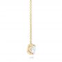 14k Yellow Gold 14k Yellow Gold Custom Diamond Pendant - Side View -  102838 - Thumbnail