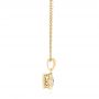 18k Yellow Gold 18k Yellow Gold Custom Diamond Pendant - Side View -  104071 - Thumbnail