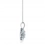  Platinum Platinum Custom Double Halo Diamond Pendant - Side View -  101645 - Thumbnail