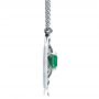  Platinum Custom Emerald Pendant - Side View -  1447 - Thumbnail