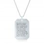  Platinum Platinum Custom Engraved Pendant - Three-Quarter View -  102416 - Thumbnail