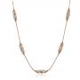 18k Rose Gold 18k Rose Gold Custom Diamond Necklace - Three-Quarter View -  101865 - Thumbnail