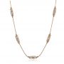 14k Rose Gold 14k Rose Gold Custom Diamond Necklace - Three-Quarter View -  101865 - Thumbnail