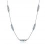  Platinum Platinum Custom Diamond Necklace - Three-Quarter View -  101865 - Thumbnail